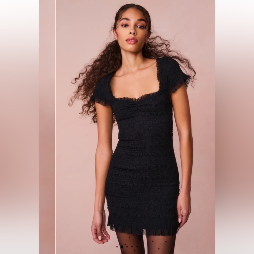 mini Black cocktail dress Loveshackfancy size M